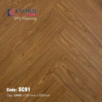Charm SPC 6mm Herringbone Flooring SC91