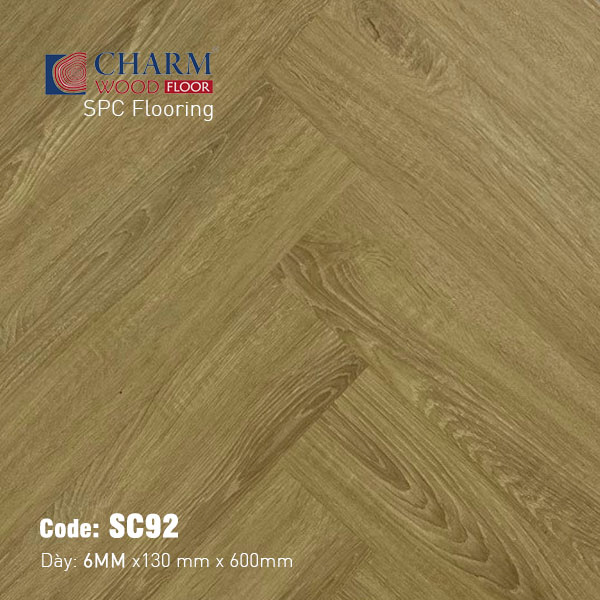 Charm SPC 6mm Herringbone Flooring SC92