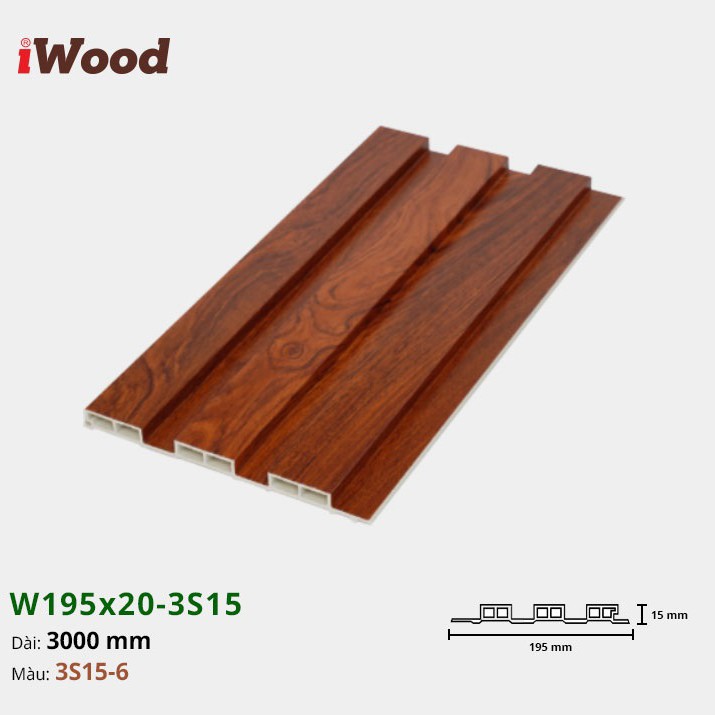Wall panel iWood 3S15-6