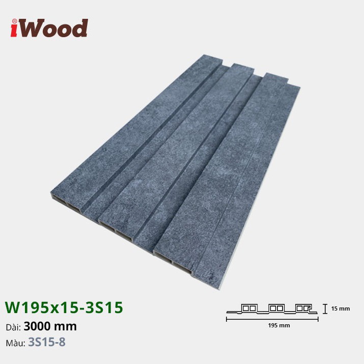 Wall panel iWood 3S15-8