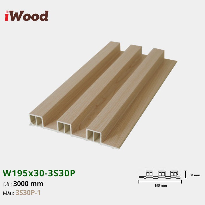 Wall panel iWood 3S30P-1