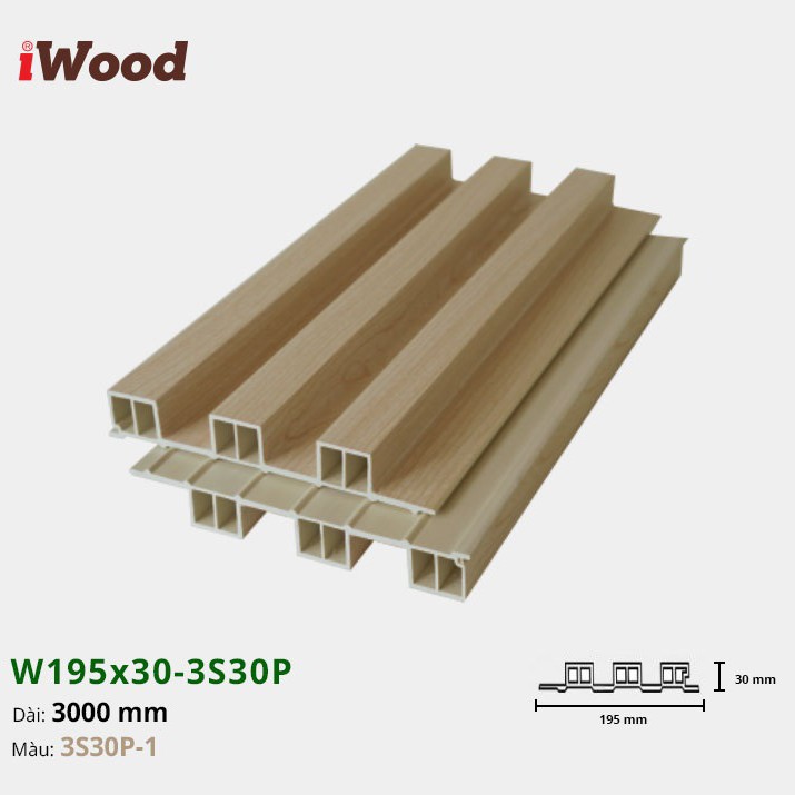 Wall panel iWood 3S30P-1
