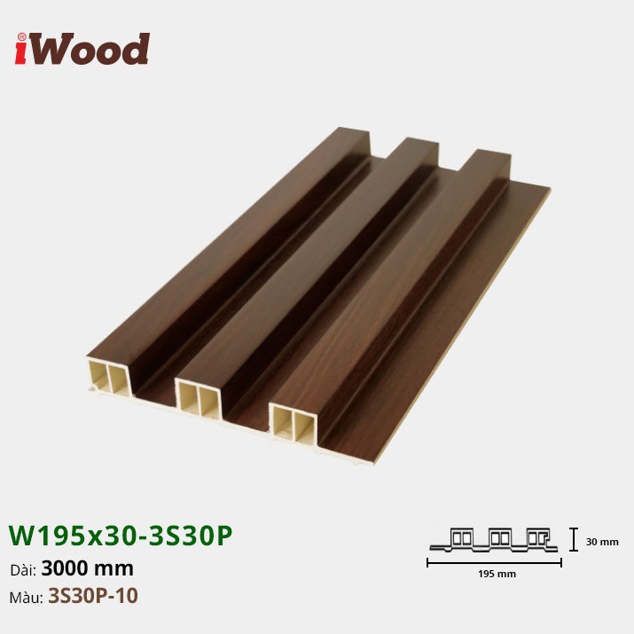 Wall panel iWood 3S30P-10
