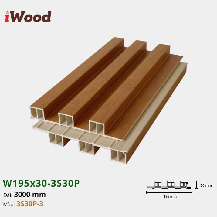 Wall panel iWood 3S30P-3