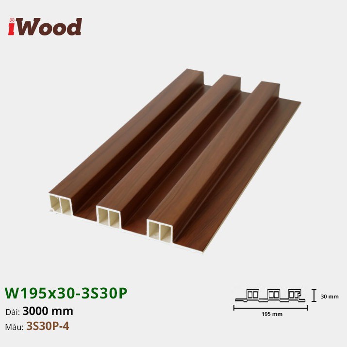 Wall panel iWood 3S30P-4