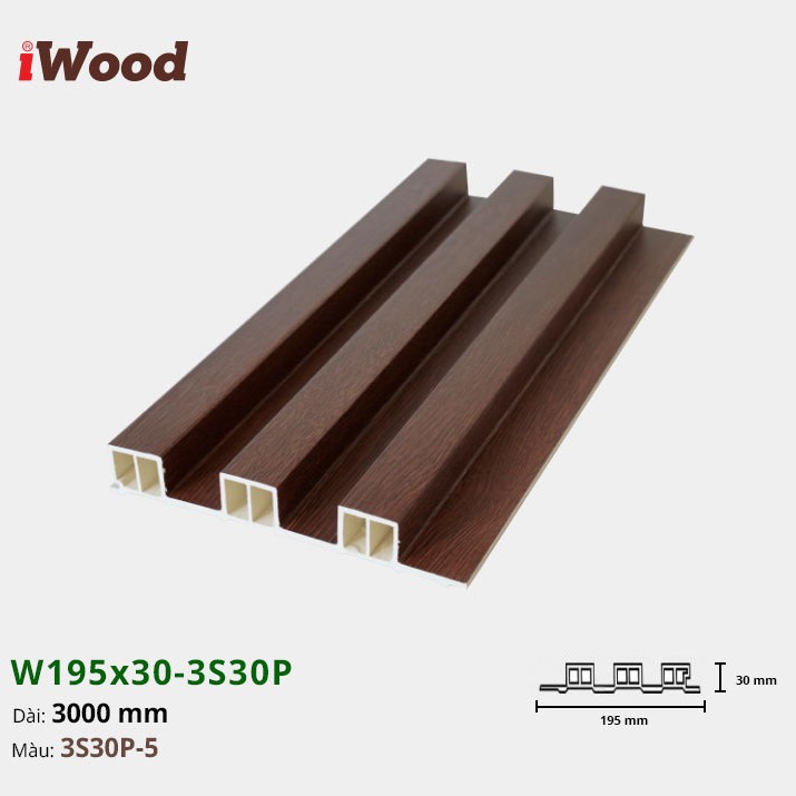 Wall panel iWood 3S30P-5