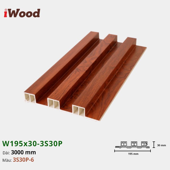 Wall panel iWood 3S30P-6
