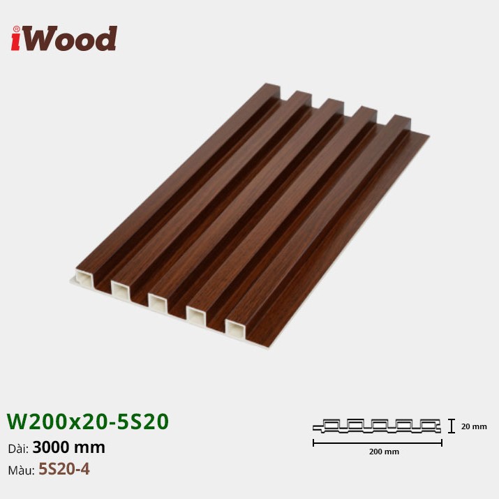 Wall panel iWood 5S20-4