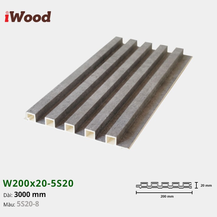 Wall panel iWood 5S20-8