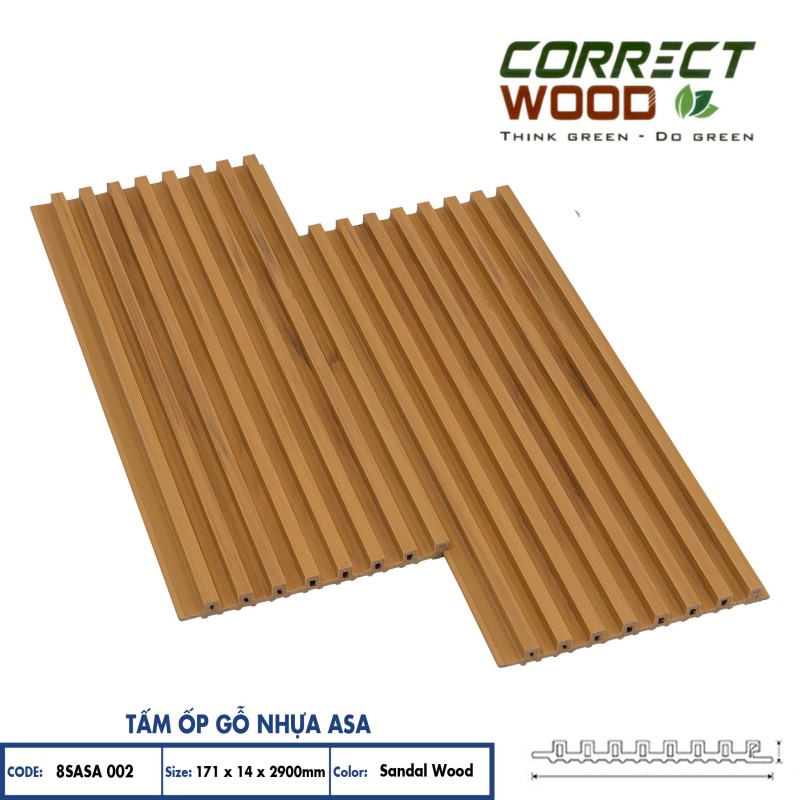 ASA Coated Plastic Wood Panels Corret Wood 8SASA 002