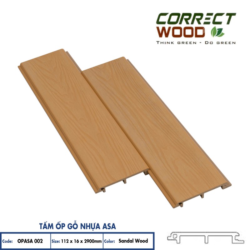 ASA Coated Plastic Wood Panels Corret Wood OPASA 002