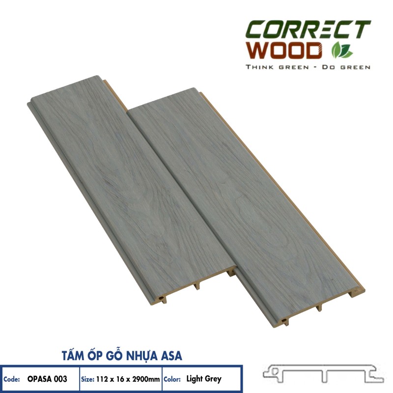 ASA Coated Plastic Wood Panels Corret Wood OPASA 003