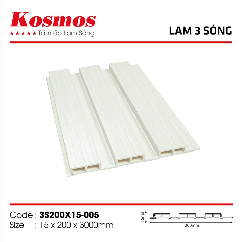 Wall panel Komos 3S200X15-005